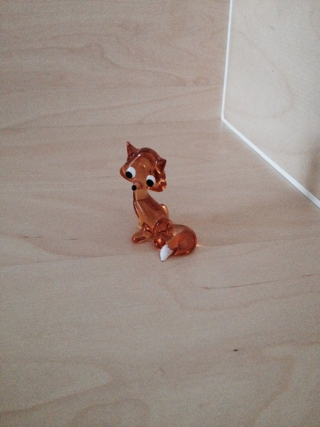 De enige decoratie die ik er al in heb gezet. Toepasselijk he. 