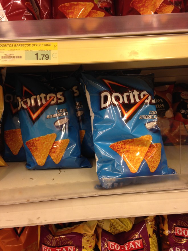 Een vol rek dat een minuut later leeg was.