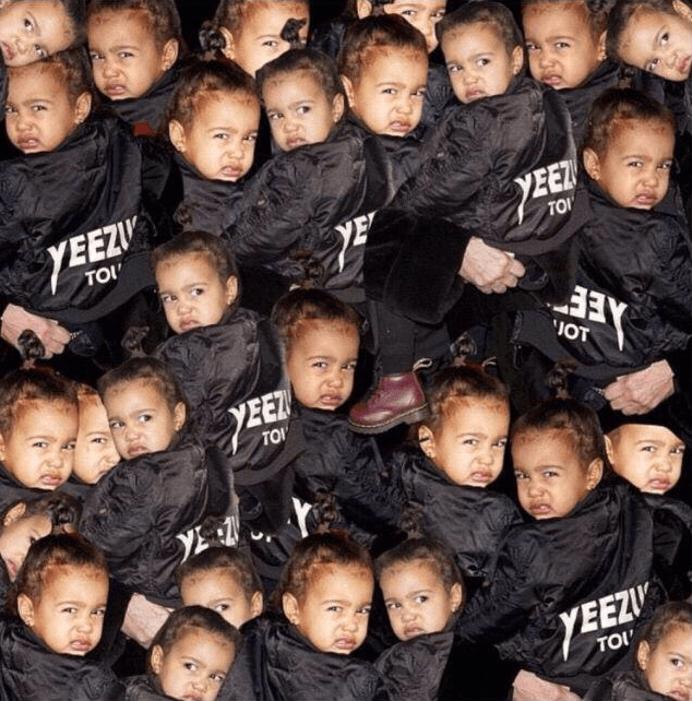 Als ik ziek ben en tussen luide mensen zit, is North West mijn spirit animal. Nee, correctie, North West is altijd mijn spirit animal. 