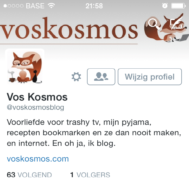 Kijk die 1 volger daar nu staan. Een beetje zielig, toch?