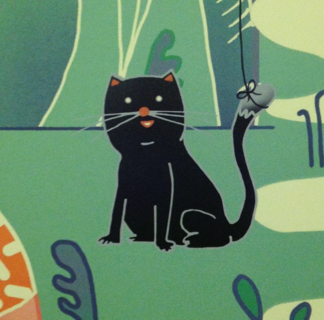 Dit heeft echt niets te maken met de boeken die ik gelezen heb, maar deze Poes-dubbelganger vond ik op een poster op het werk. Net echt hé!