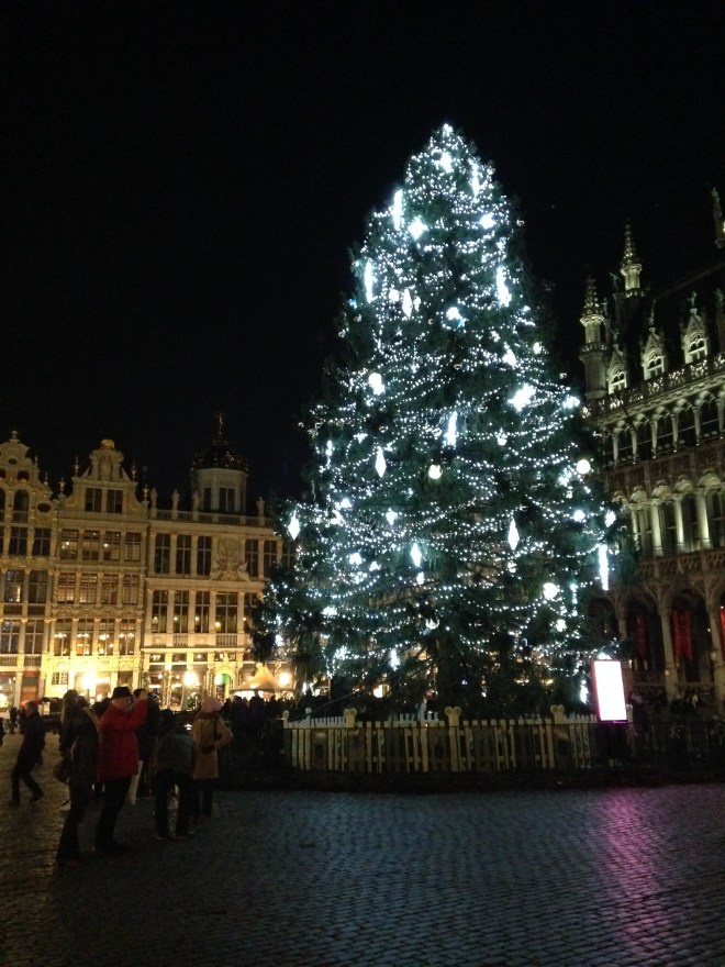 We gingen naar de kerstmarkt in Brussel. Elk jaar verschiet ik van hoe groot die wel niet is, en hoe Brussel eigenlijk toch wel een fijne stad is. 
